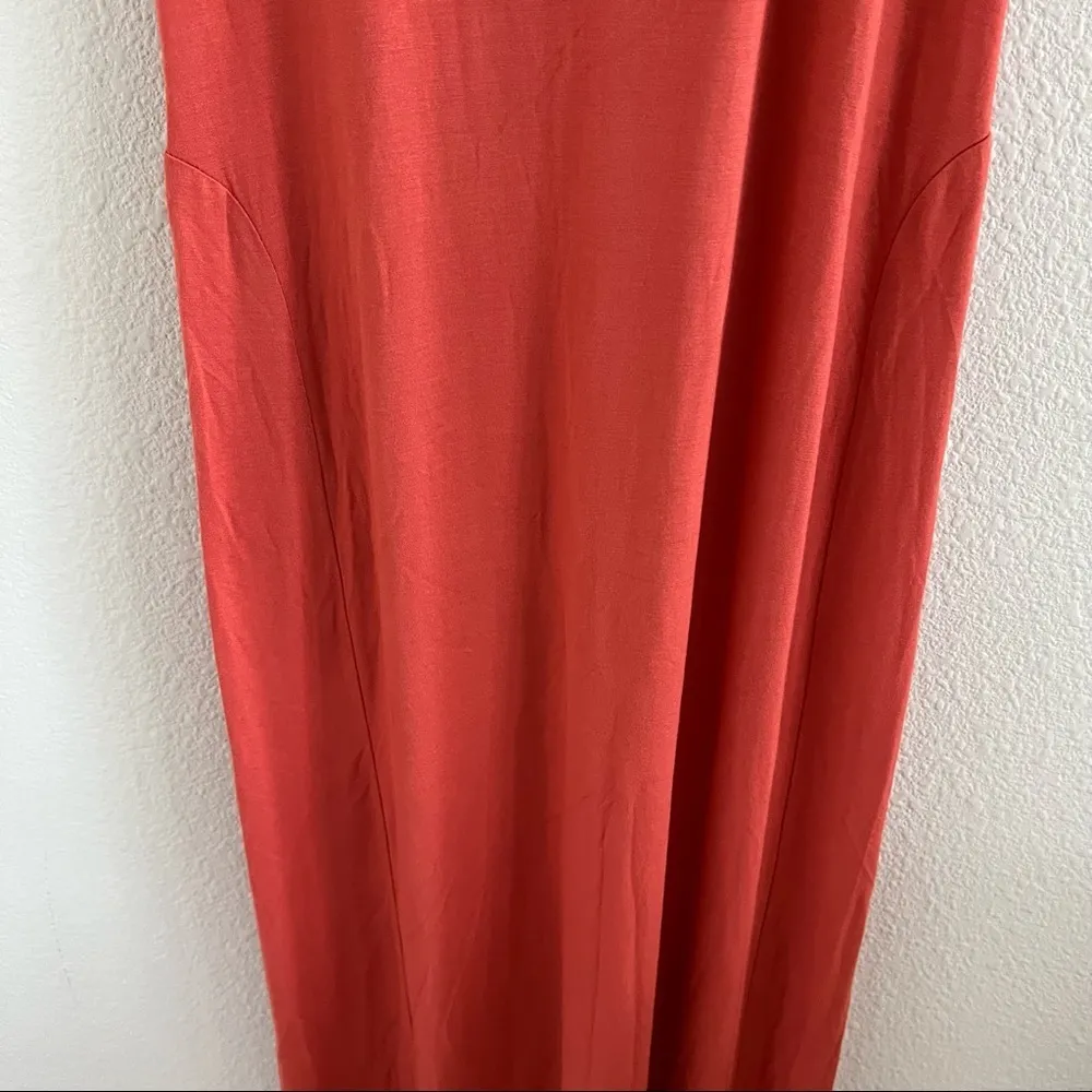 Fighting Eel Maxi Tank Dress Side Detailing Longline Stretchy Sharkbite Hem XS - Image 6
