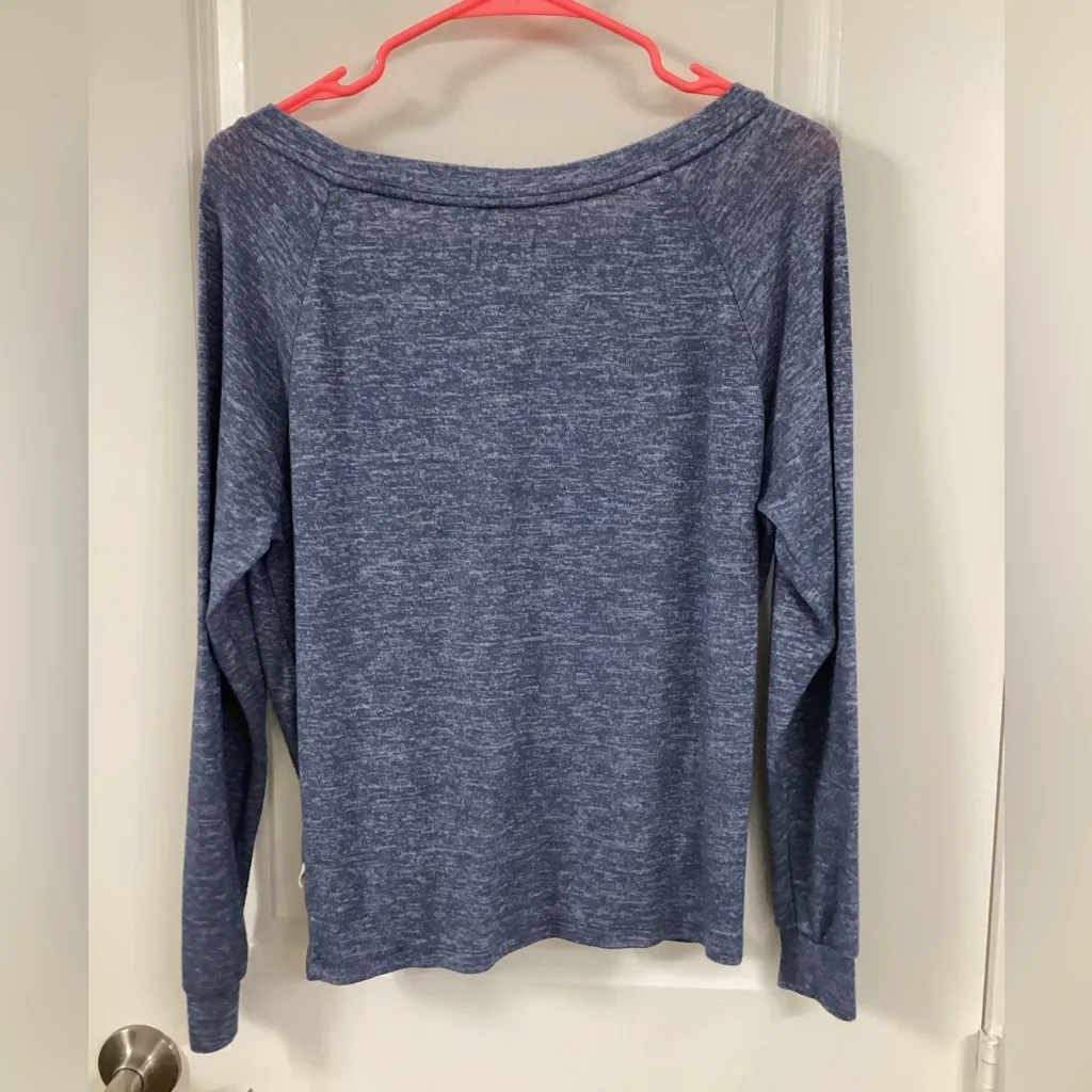 UGG Women's Heathered Blue Long Sleeve Top - Image 2
