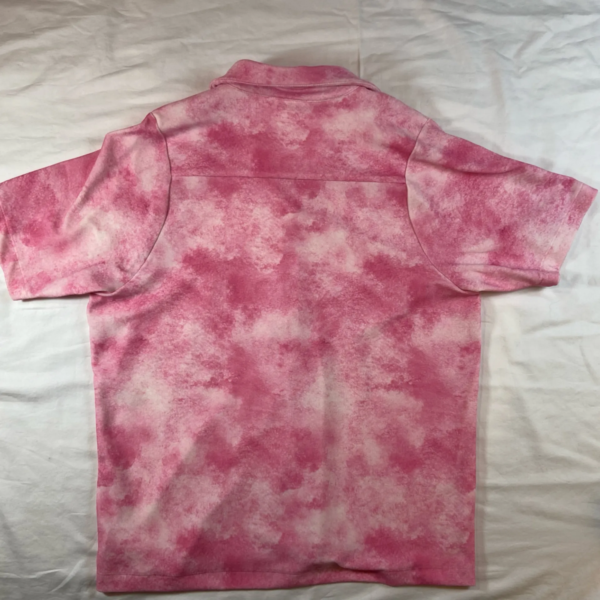 Frankies Bikinies Pink Tie Dye Button Up Shirt Bathing Suit Cover up Size Medium - Image 2