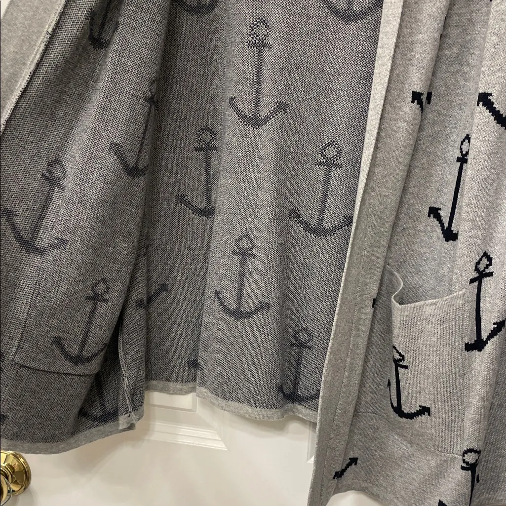 Verve Ami Gray Anchor Cardigan - Image 5