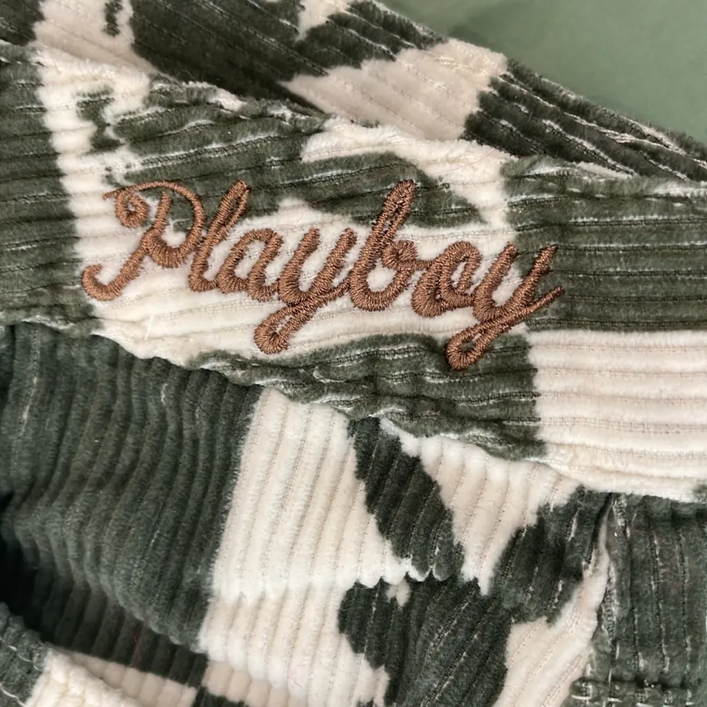 Playboy corduroy Game of Bunnies Boyfriend jeans Size 24 - Image 6