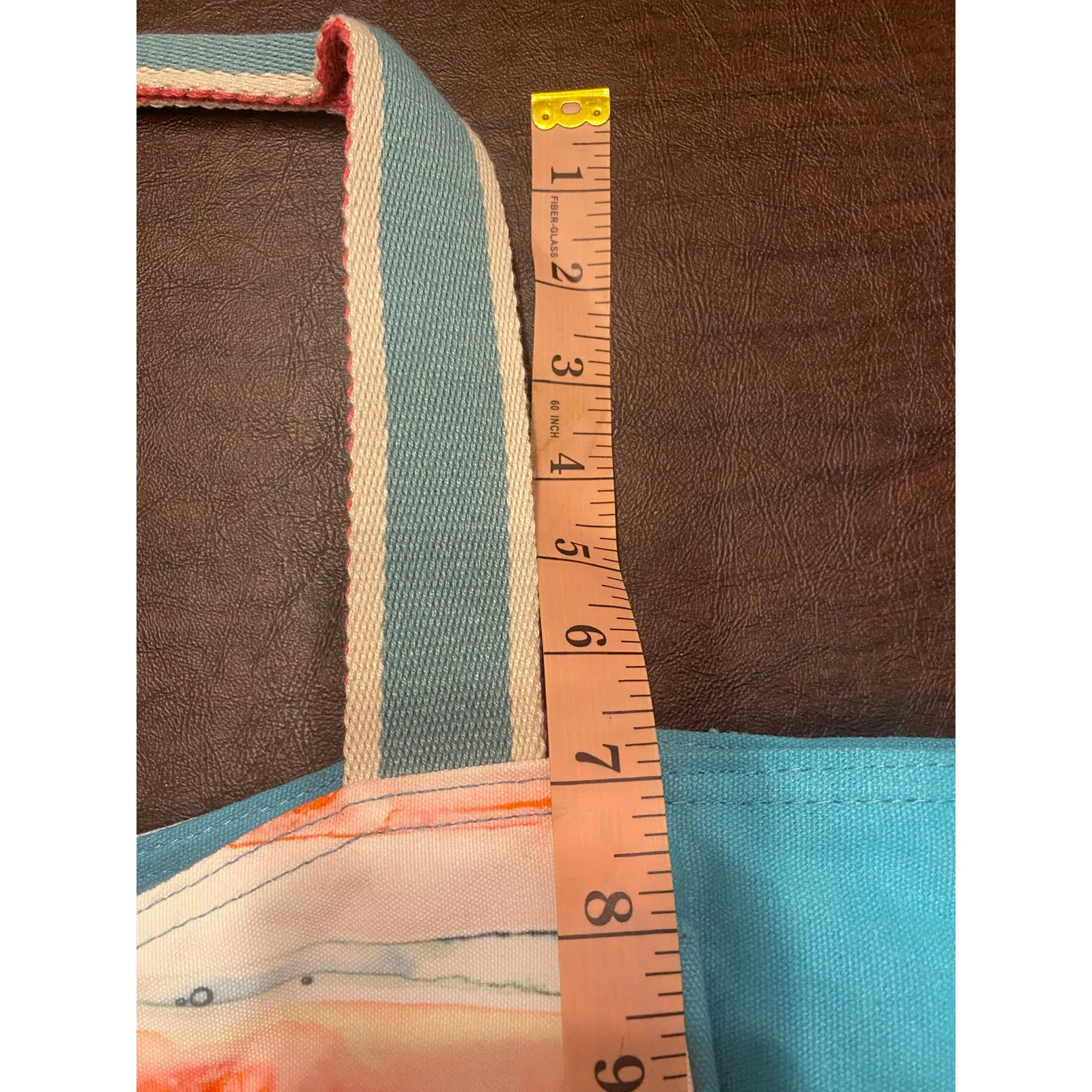 Sun‎ N' Sand Flamingo Large Zip Top Canvas Shoulder Bag Elastic Side Pockets Pink - Image 11