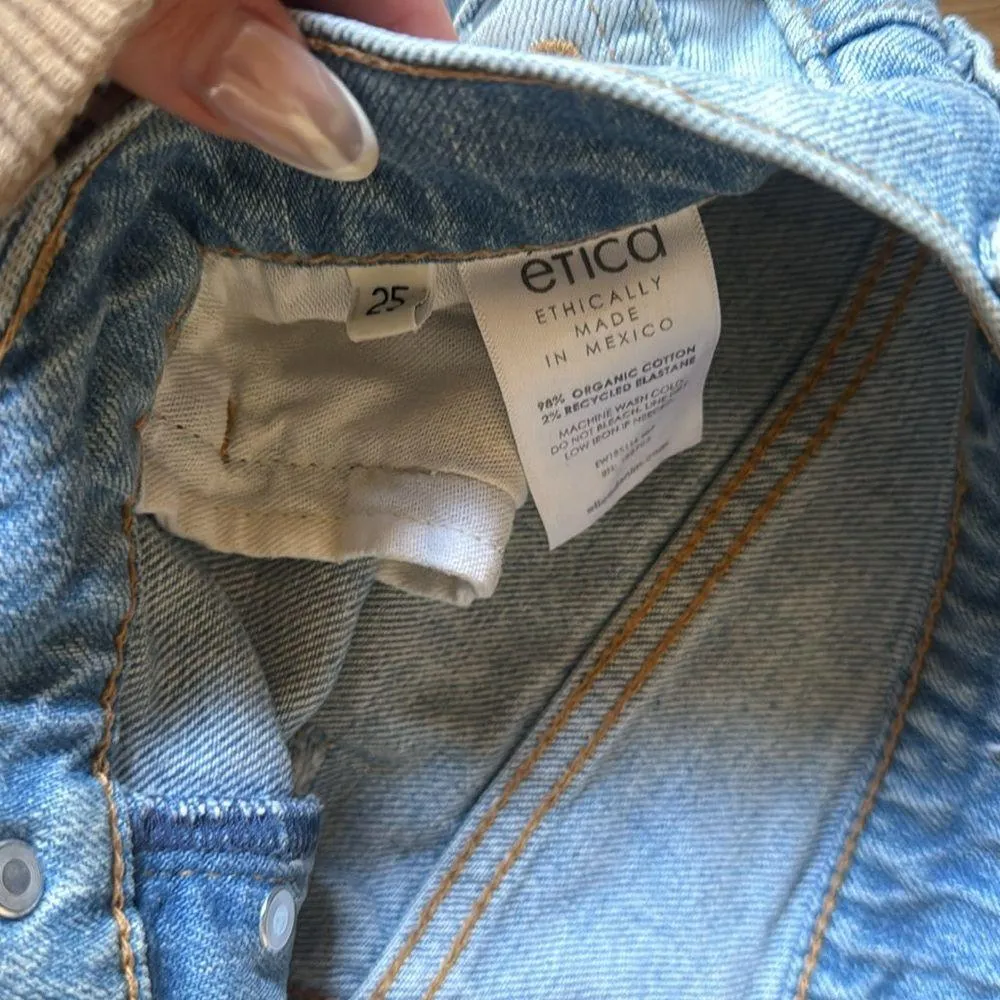 Etica Tyler vintage straight Jean Blue Size 25 - Image 2