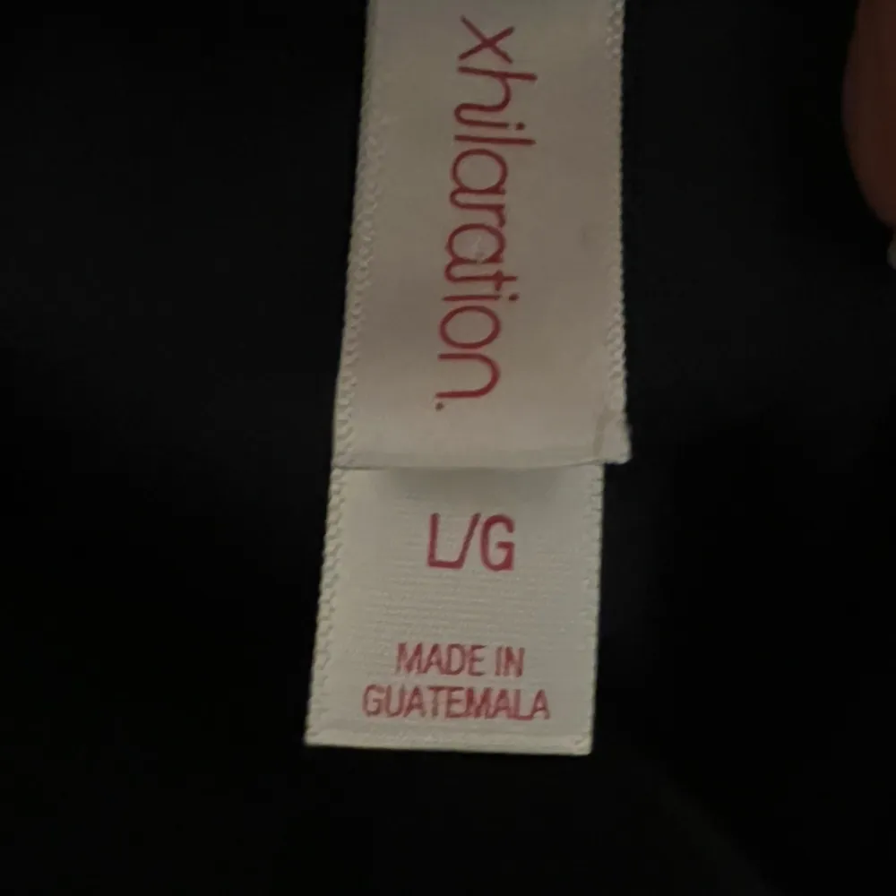 Navy and Pink Patterned Dress Size Large - Image 2