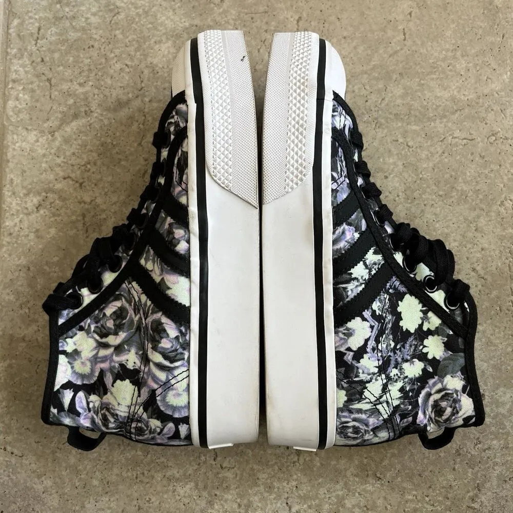 Adidas Nizza Platform Mid ID7260 Lilac Floral Women's Size 7.5 90’s Y2K - Image 4