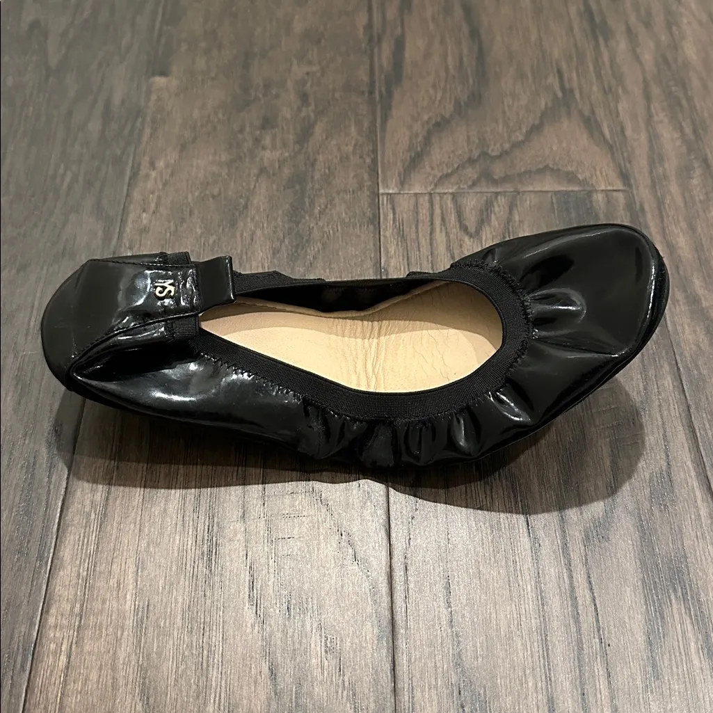 Yosi Samra black patent Samara foldable ballet flat Sz 9 - Image 5