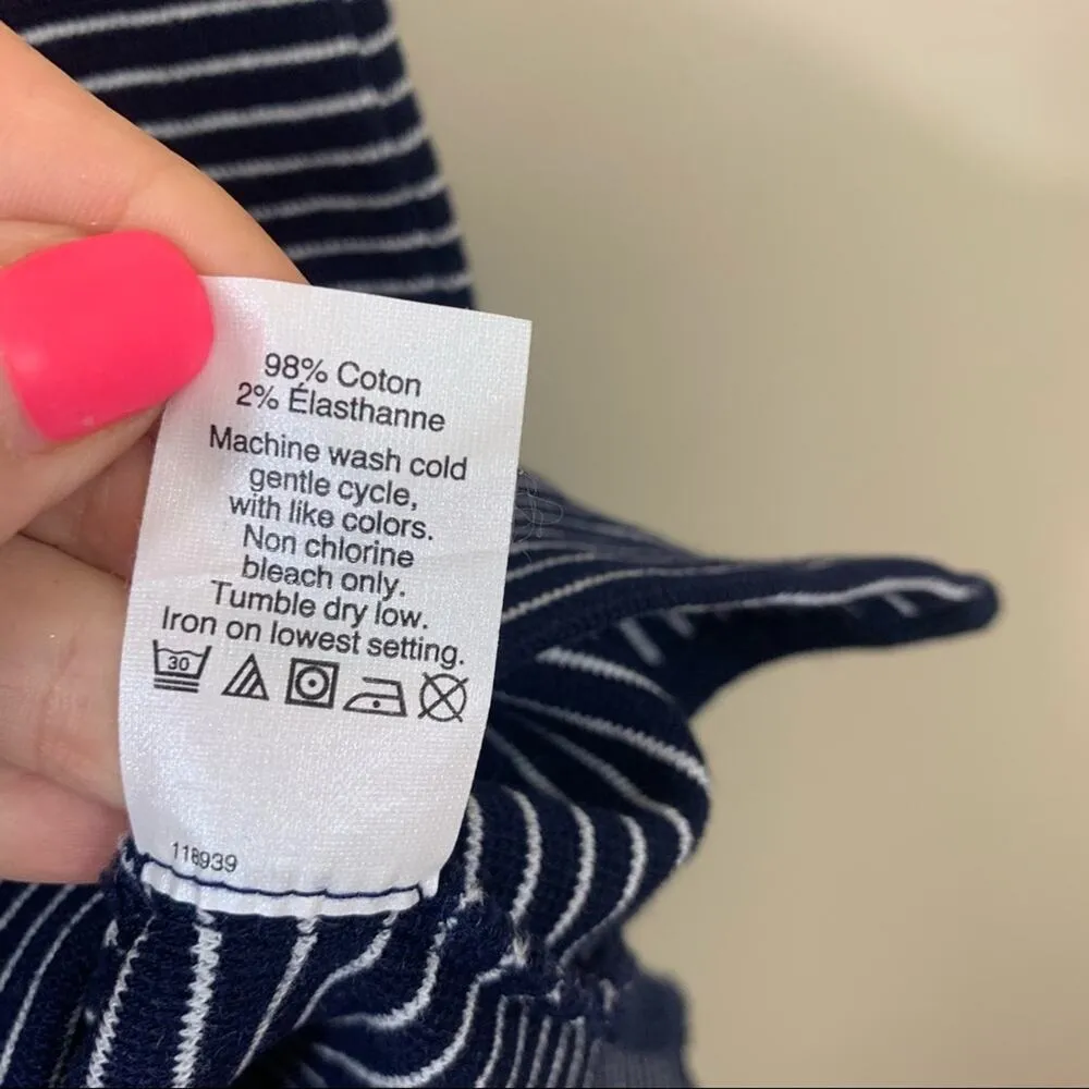 J Crew Navy Striped Tank Knit Dress - Image 4