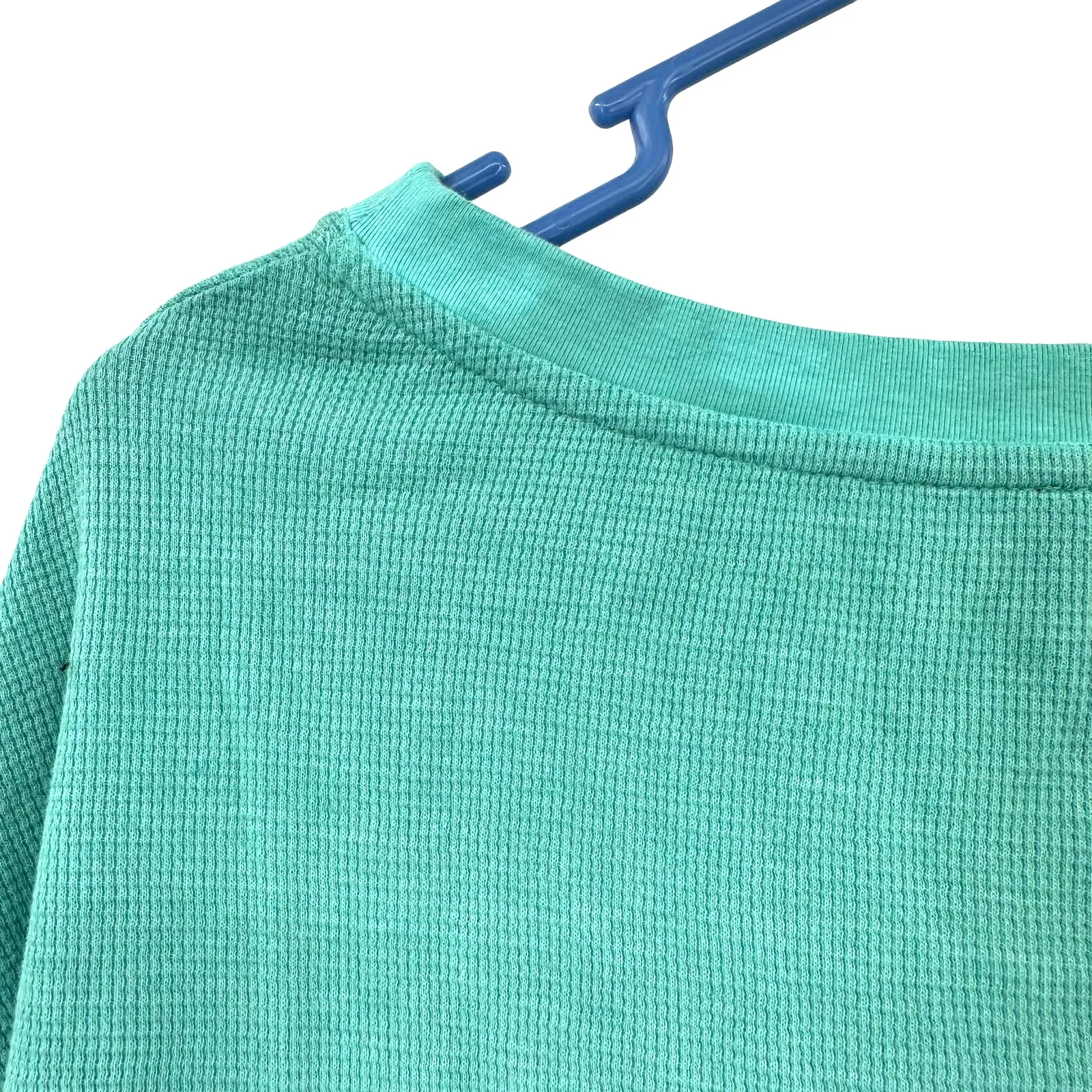 Splendid‎ size small teal white blue long sleeve pullover shirt sweatshirt - Image 3