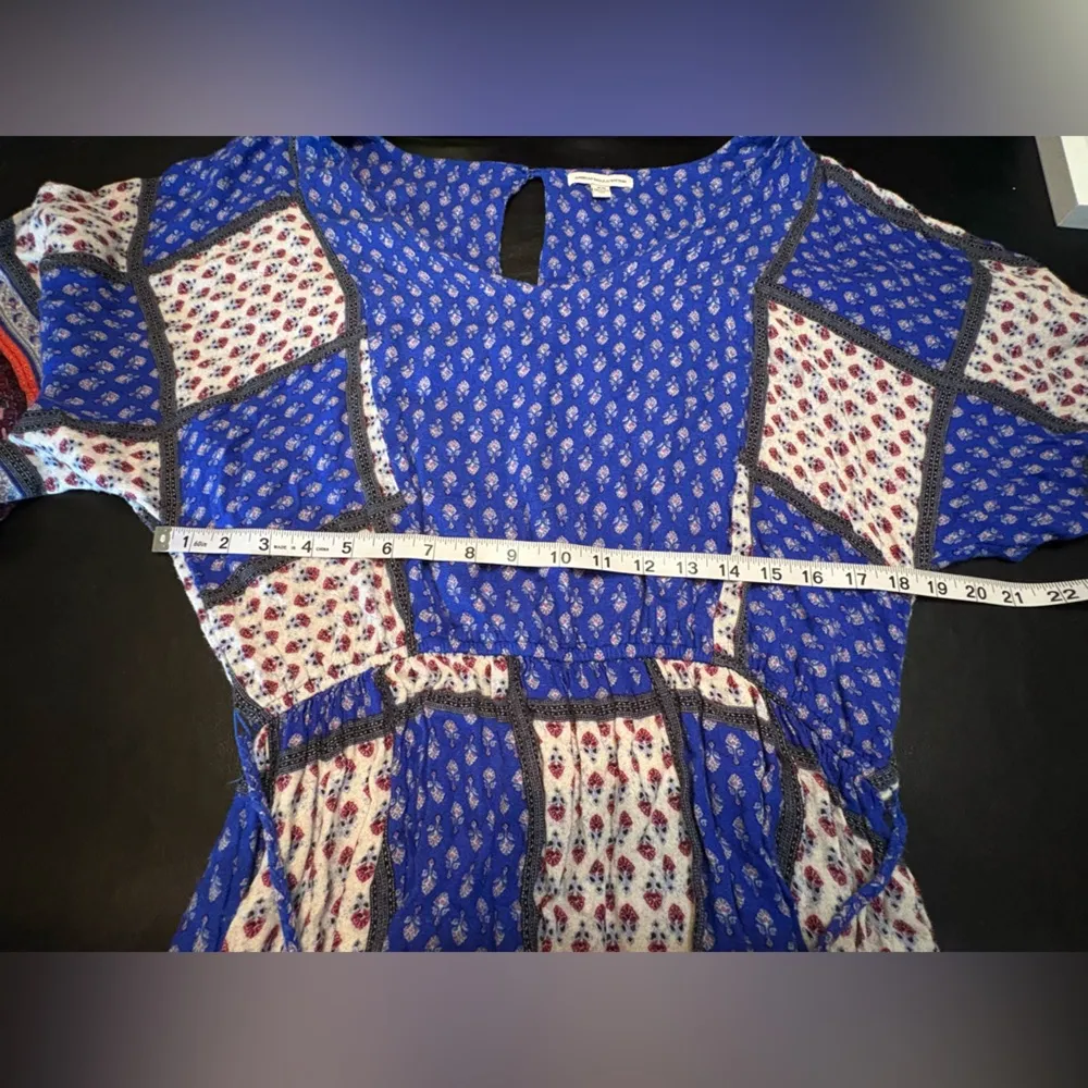 American Eagle Boho patchwork dress size M Very Soft! - Image 10