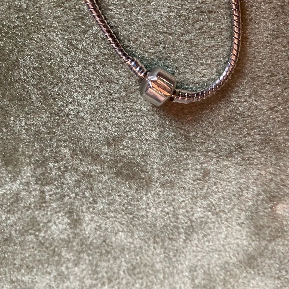 #400 PEWTER Rope Bracelet Silver - Image 4