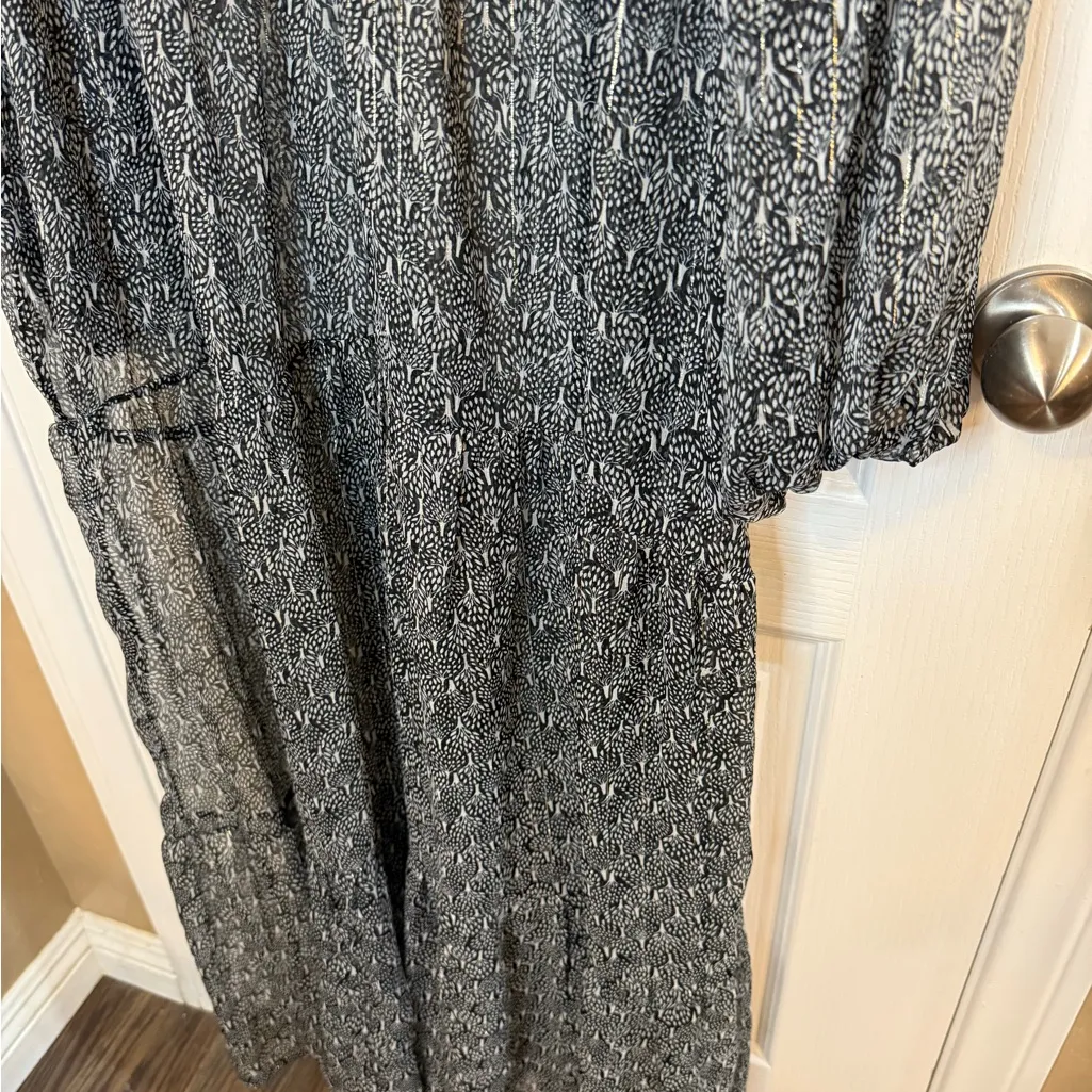 Cost Plus World Market Black and Gray Long Sleeve Dress Size undefined - Image 3