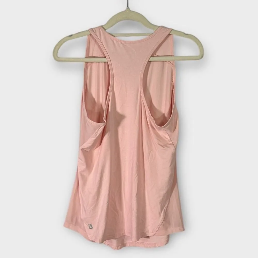 BuffBunny Tank Top Women's Small Pink Racerback Curved Hem Scoop Neck Athletic - Image 2