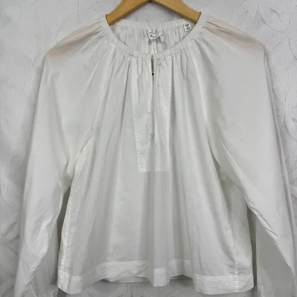 ALC Mia Crisp Bohemian Split Neckline Blouson Sleeve Blouse Size‎ 2 NWT - Image 13