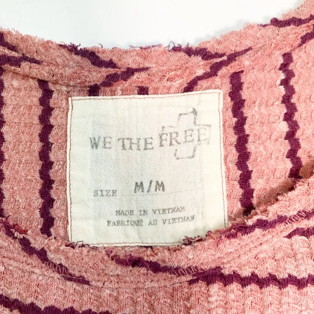 We the free M textured thermal peplum top shirt - Image 5