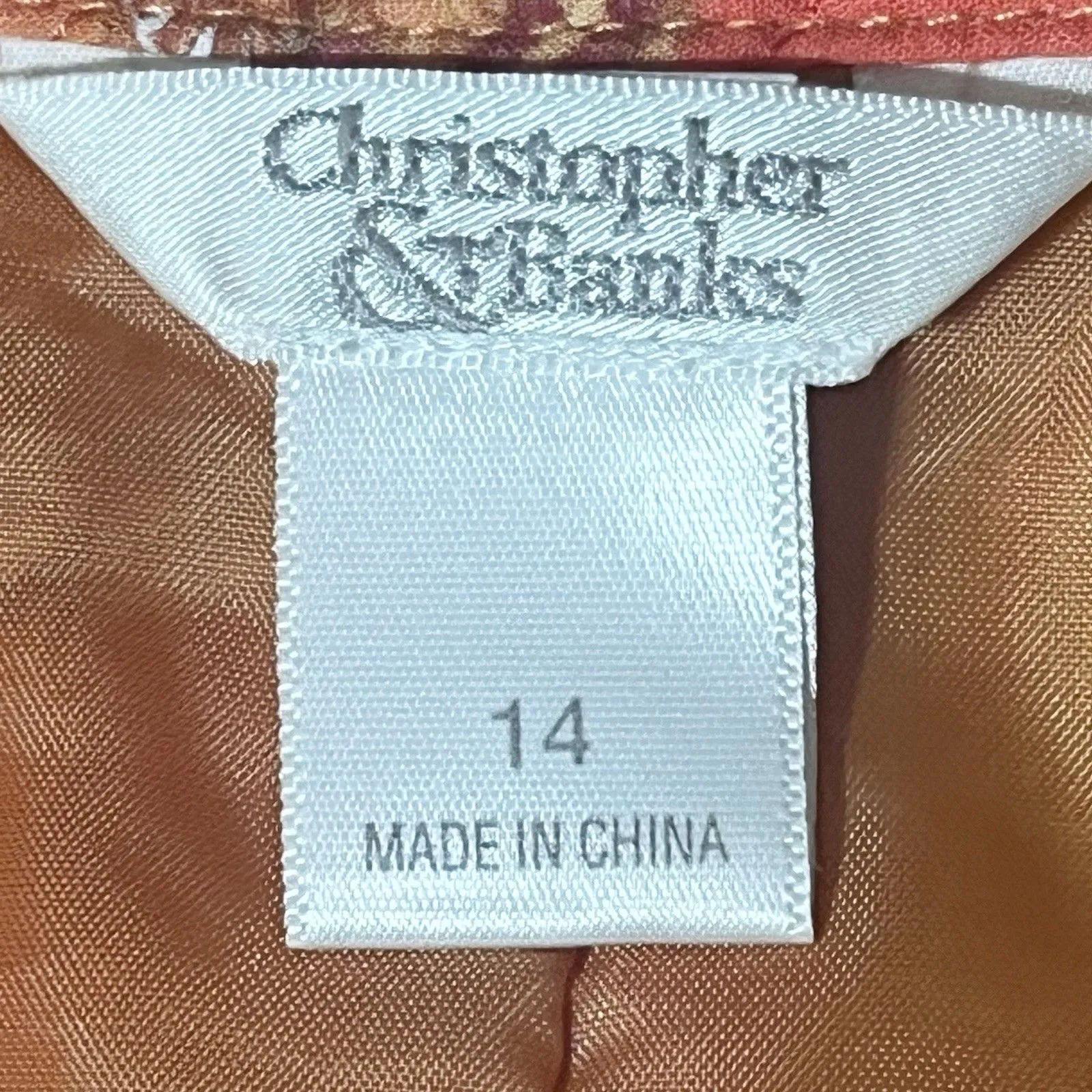 Patchwork Embroidered Midi Skirt BOHO Size 14 Lined Side Zip Christopher & Banks - Image 3