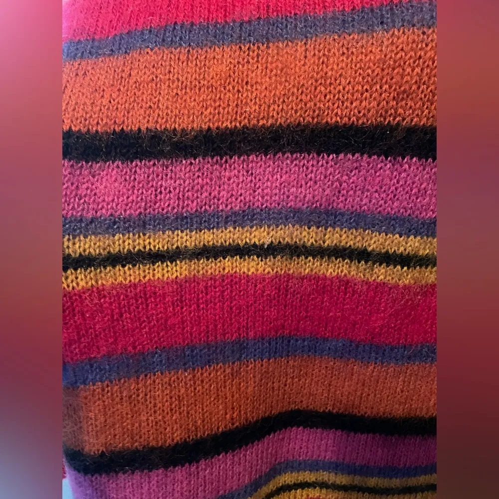 Vintage 90s Esprit Womens Mohair Sweater Size M Tunic Striped - Image 13