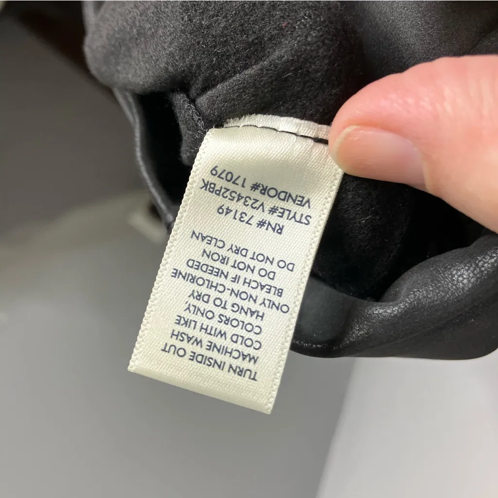 BKE black faux leather leggings‎ pants women’s size medium punk motorcycle party - Image 7