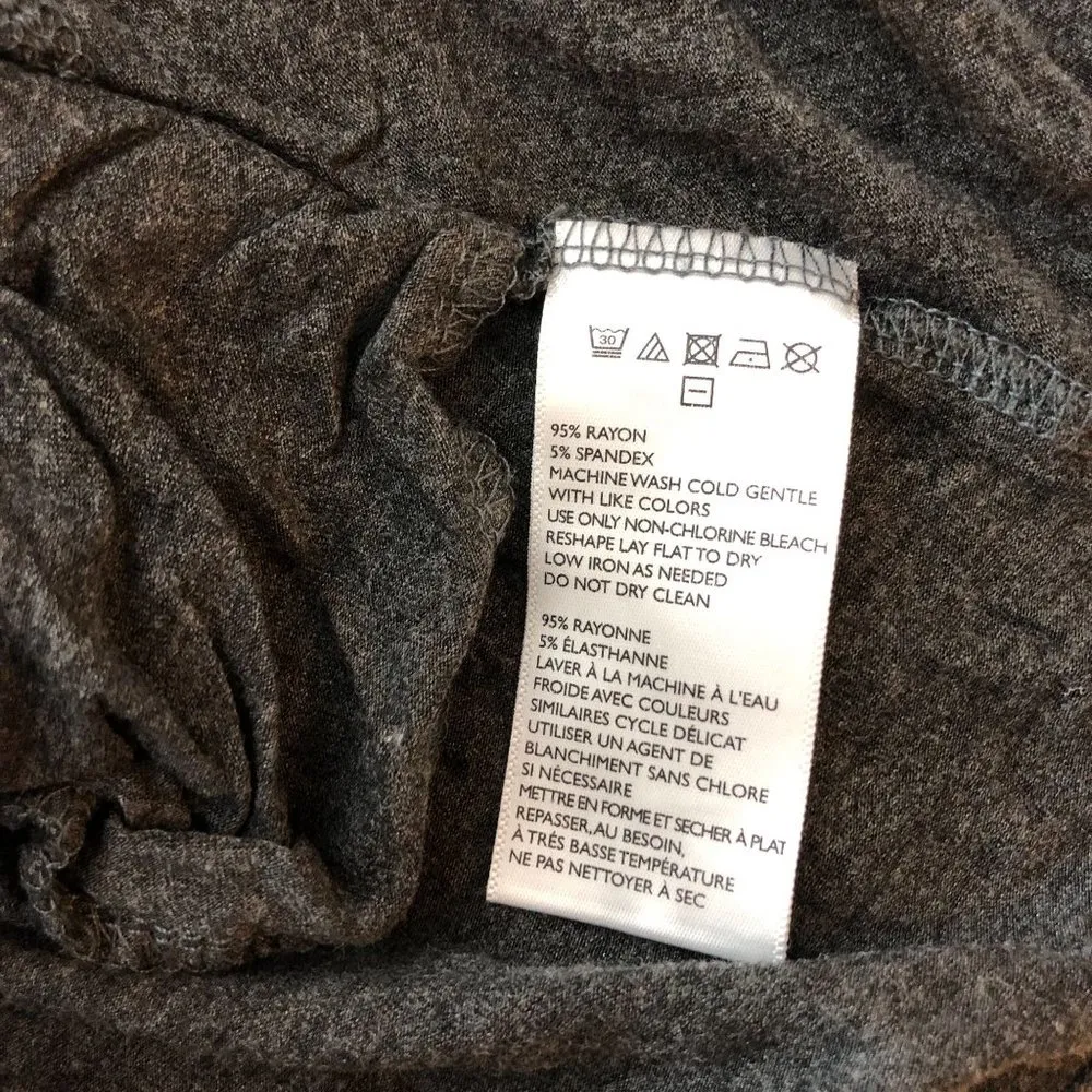 BDG Urban Outfitters Mini Dress Pockets Scoop Neck Knit Stretch Gray S - Image 4