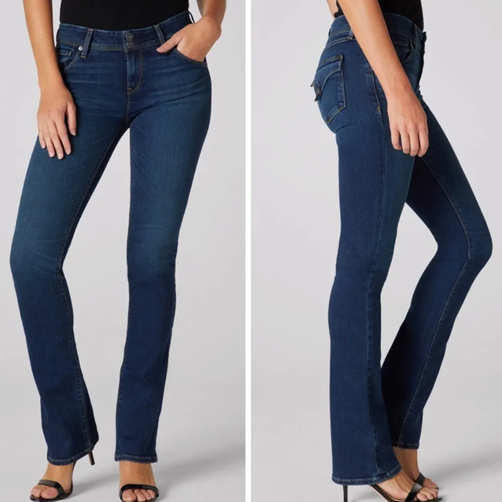 Hudson‎ Signature Boot Jeans With Flap Pockets Style WMP170DLV Color DNOU - Image 2