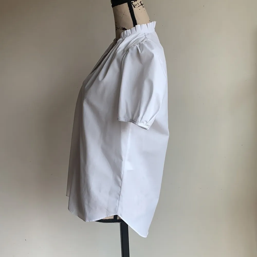 River Island White V-Neck Top Size 6 NWT - Image 4