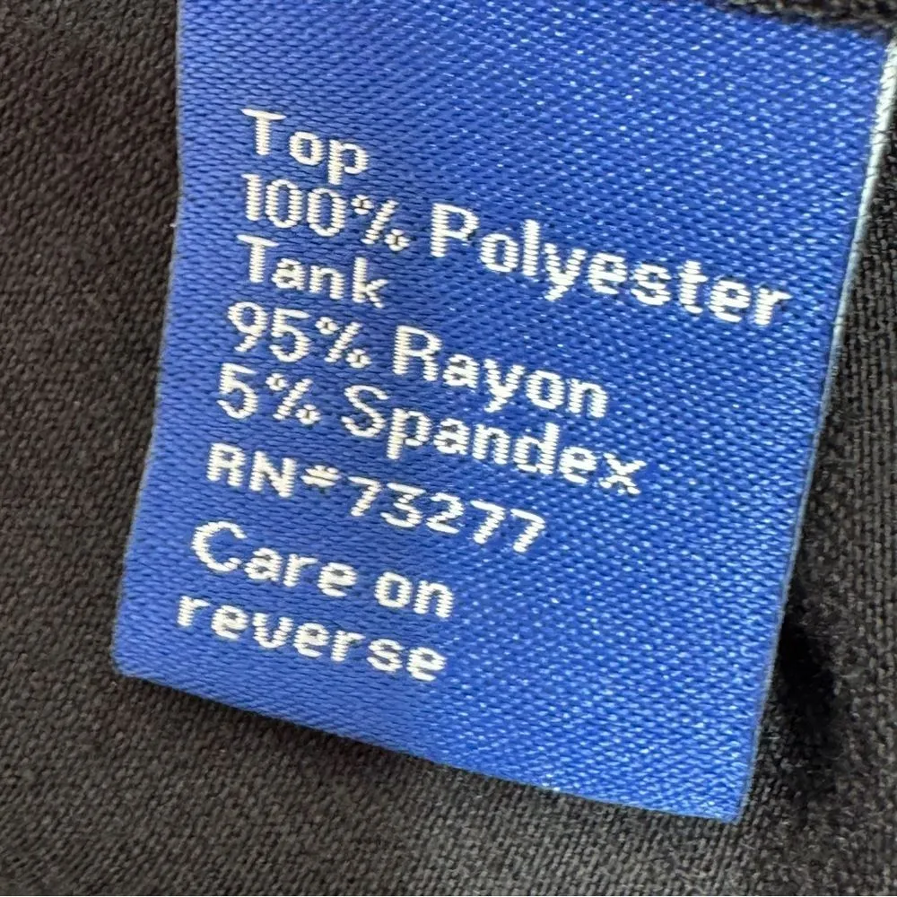 Apt. 9 Polka Dot Tiered Layers Split Flutter Sleeve Top Blouse Black White Small - Image 12