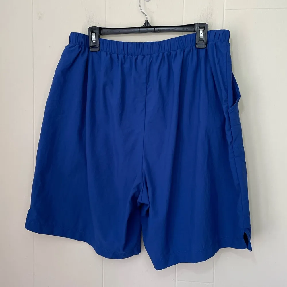 Swimsuits For All Swim Shorts Blue Pockets Drawstring Brief Lined ~ Size 18/20 - Image 2