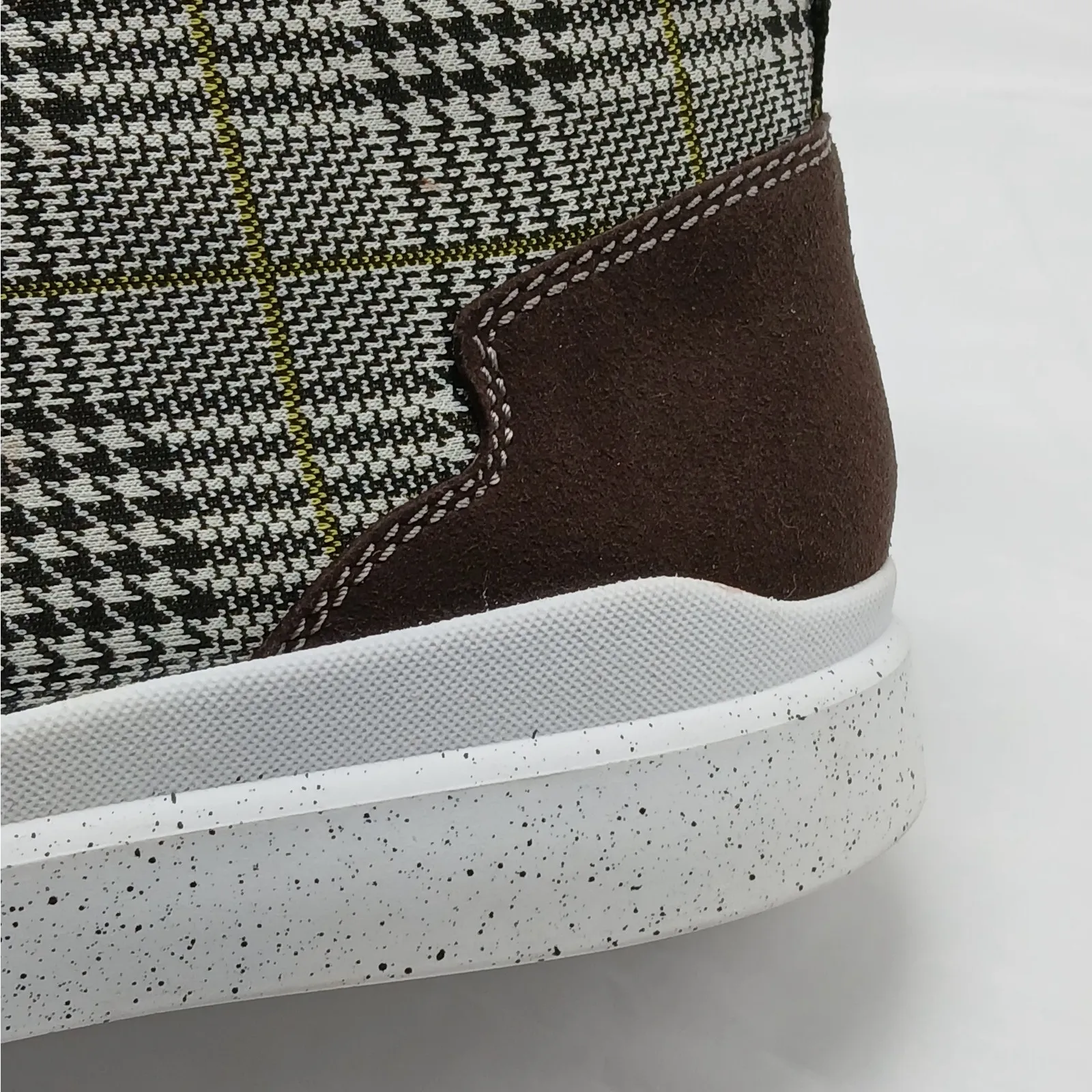 Josef Seibel Romika Sneaker Boots Women's 41(US 10.5) Houndstooth Plaid Preppy Brown - Image 8