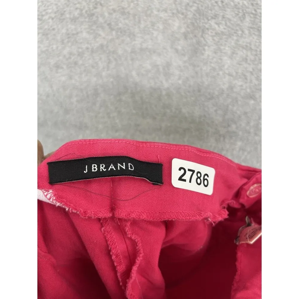 J Brand Women's Capri Pants Solid Pink Lotus Size 27 - Image 7
