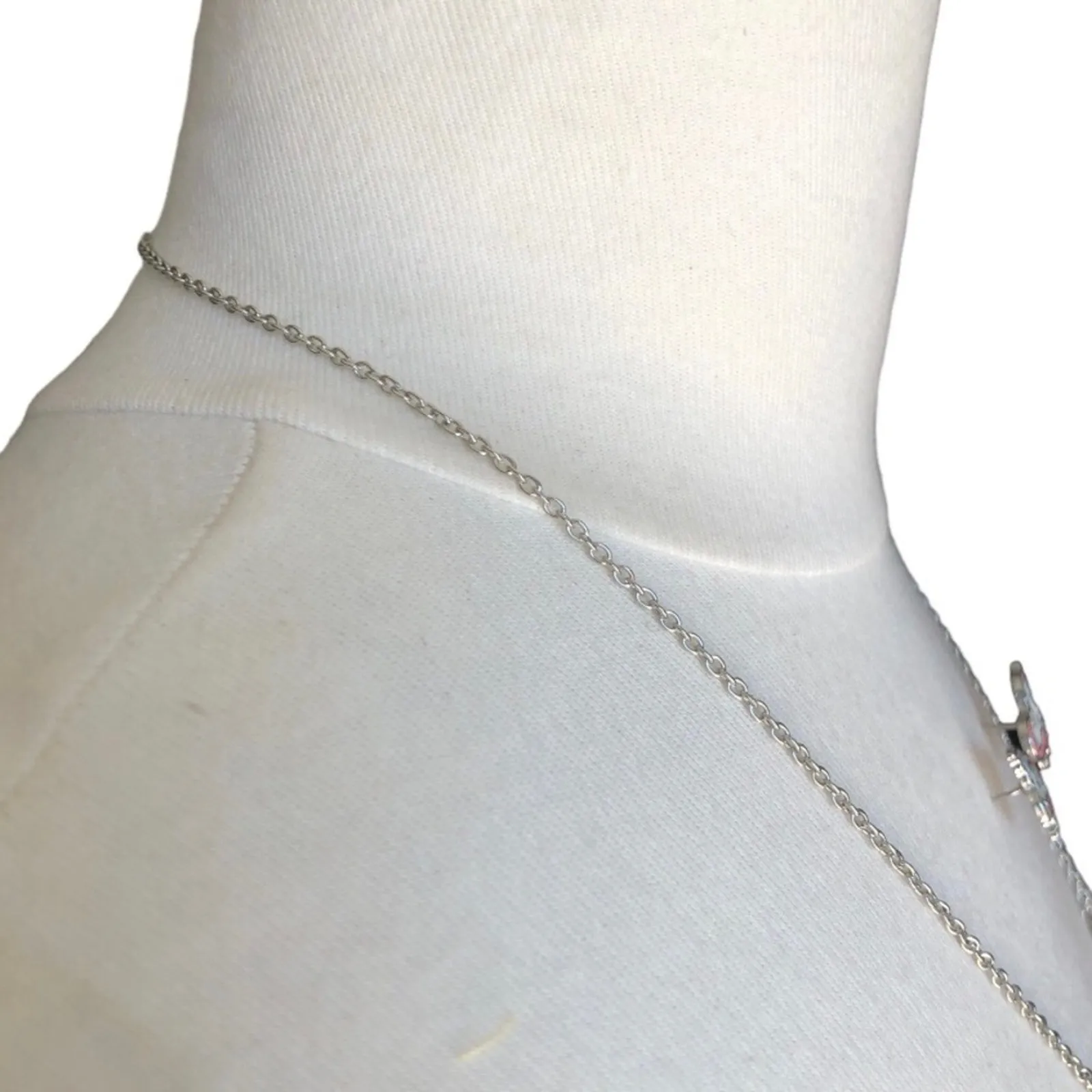 Magical Peach Pink Turquoise Star Glitter Unicorn Necklace And Post Earrings - Image 12