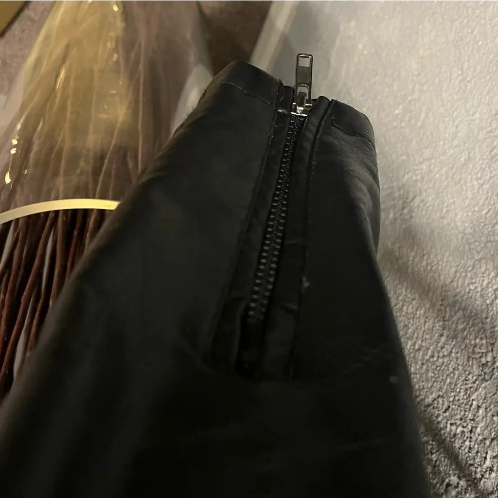 🌺WILD FABLE BLACK FAUX LEATHER MOTORCYCLE JACKET SIZE MEDIUM🌺 - Image 6