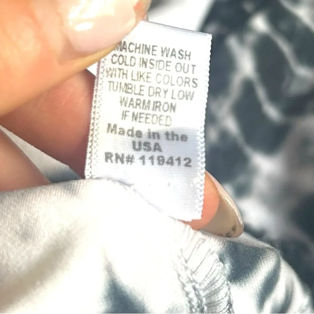 Monrow White Tiger Tie Dye Contrast Mesh Dress Revolve New With tags size XS - Image 12