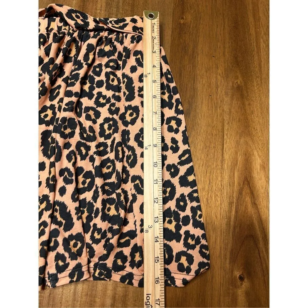 Simply Southern Leopard Print Shorts with Tie size L-XL - Image 6