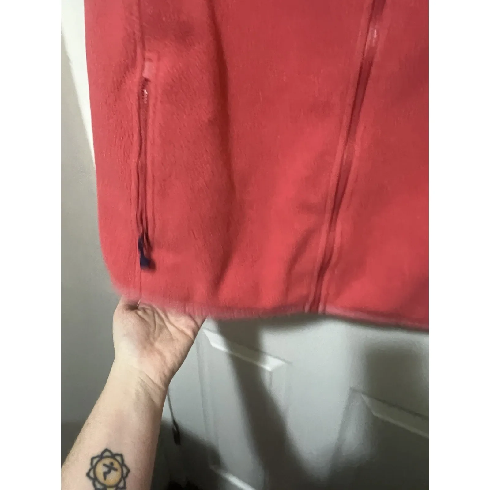 Vineyard Vines Women’s Westerly Vest Small Pink Navy Full Zip Fleece Zip Pockets - Image 4