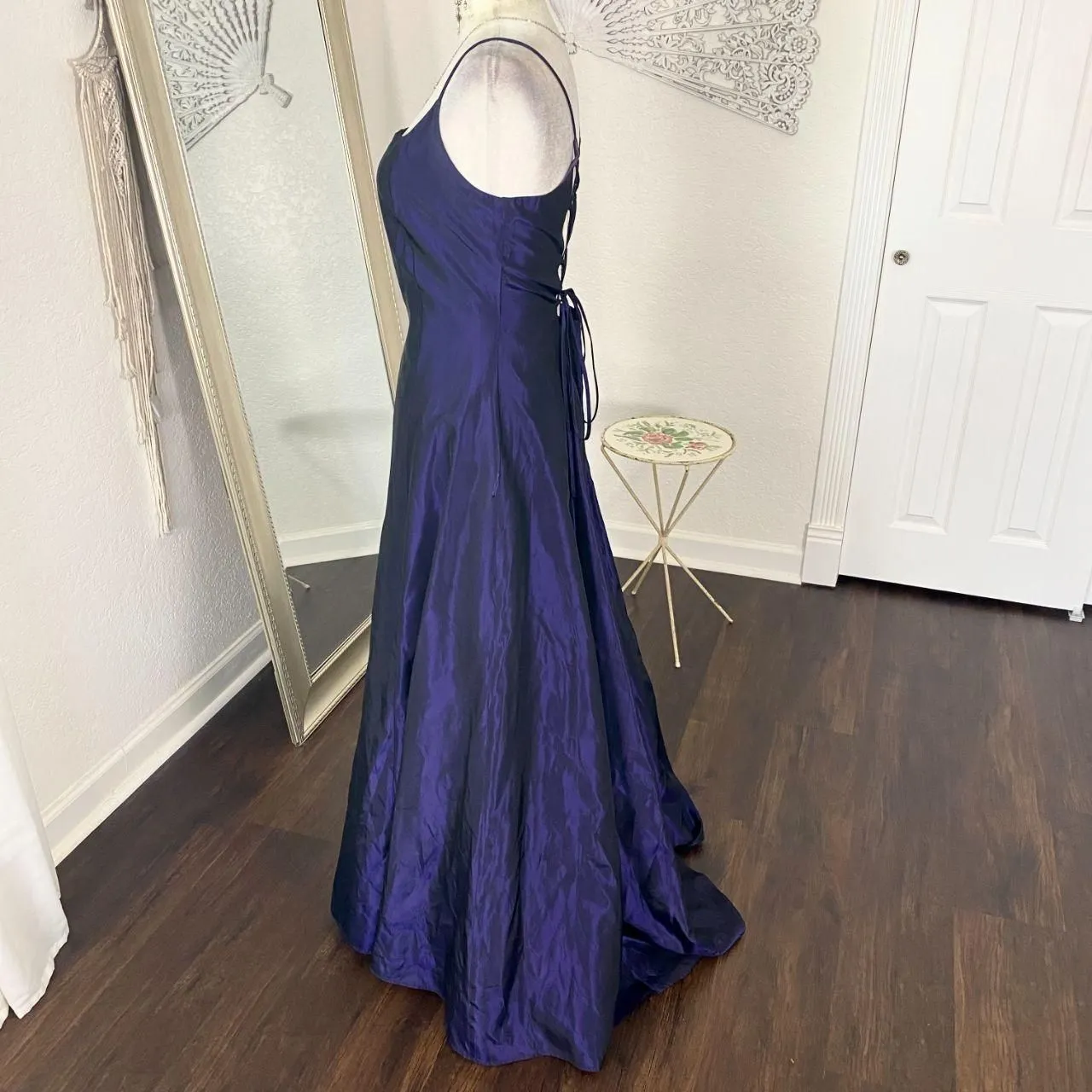 Early 2000's Iridescent Purple Whimsygoth Corset Back Princess A - Image 5