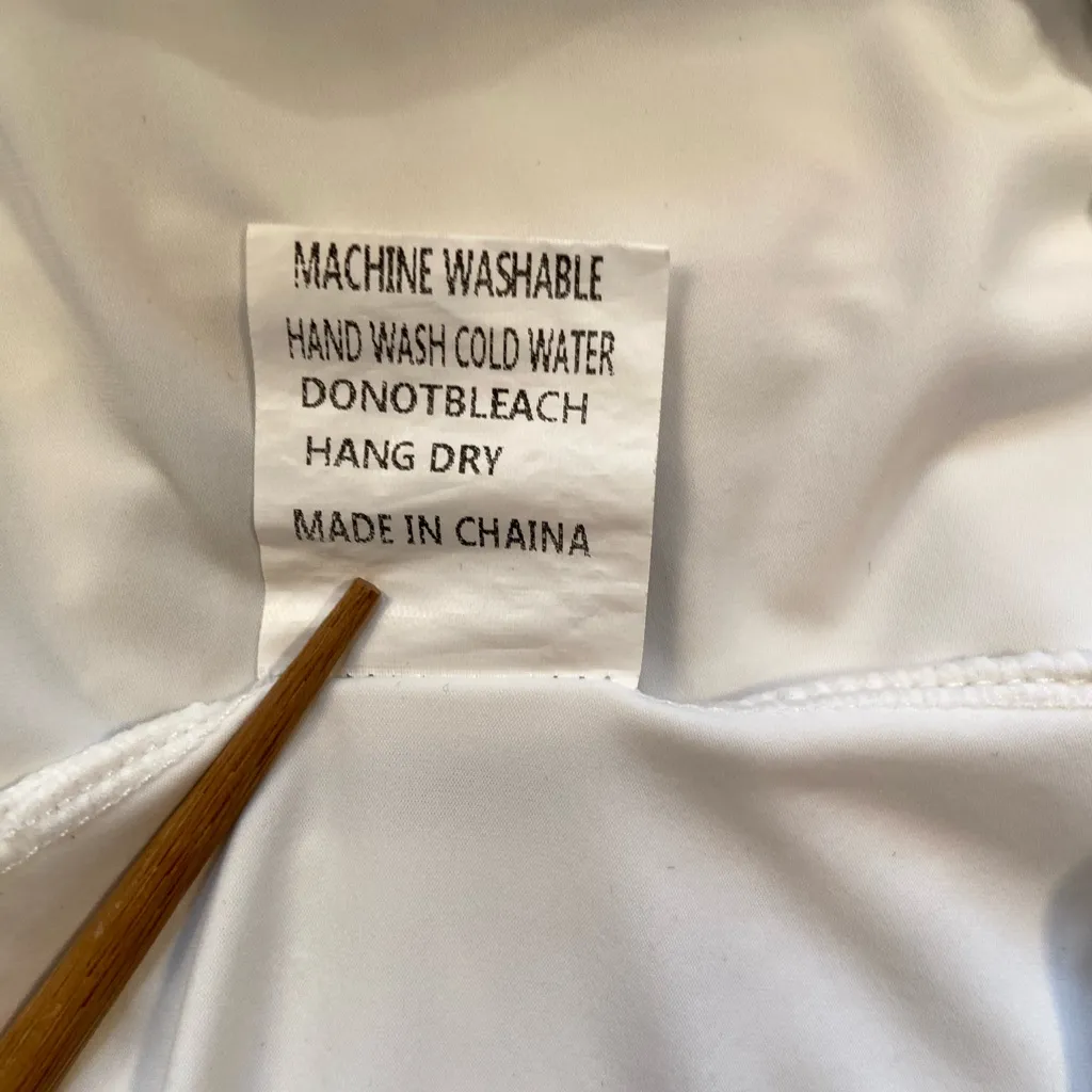 Tennis skort, skirt‎ with shorts, Automet, Size Medium White - Image 8