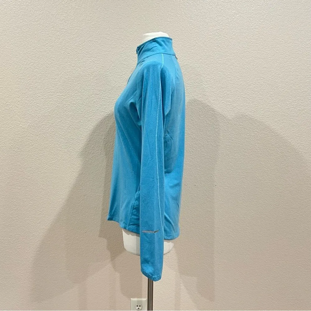 Nike Element Blue Dri-Fit Half Zip Top Size Medium - Image 8