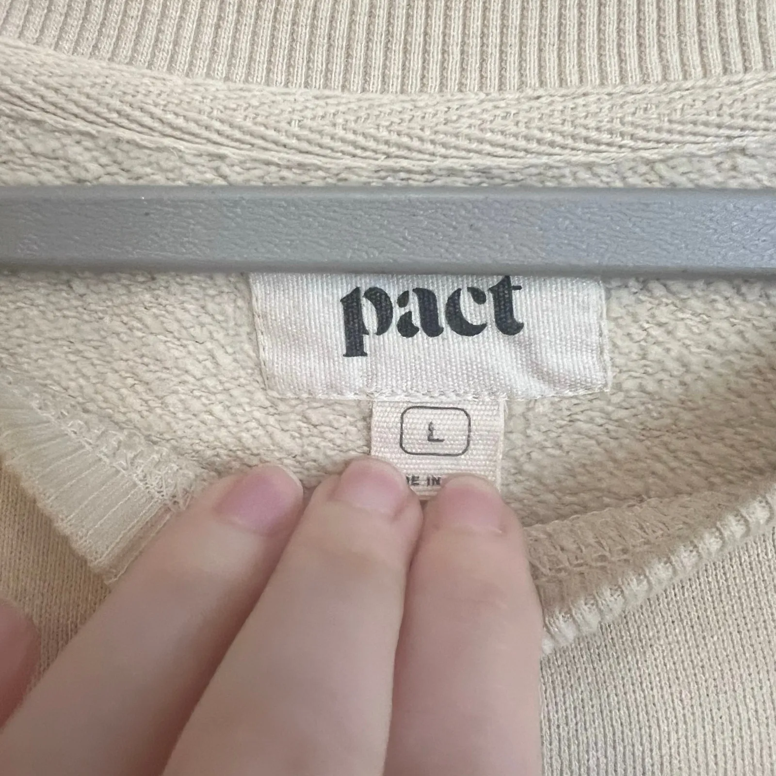 Pact Cheetah Crewneck Sweater Women Large XL Wild Pullover Sweatshirt Cat Animal - Image 3