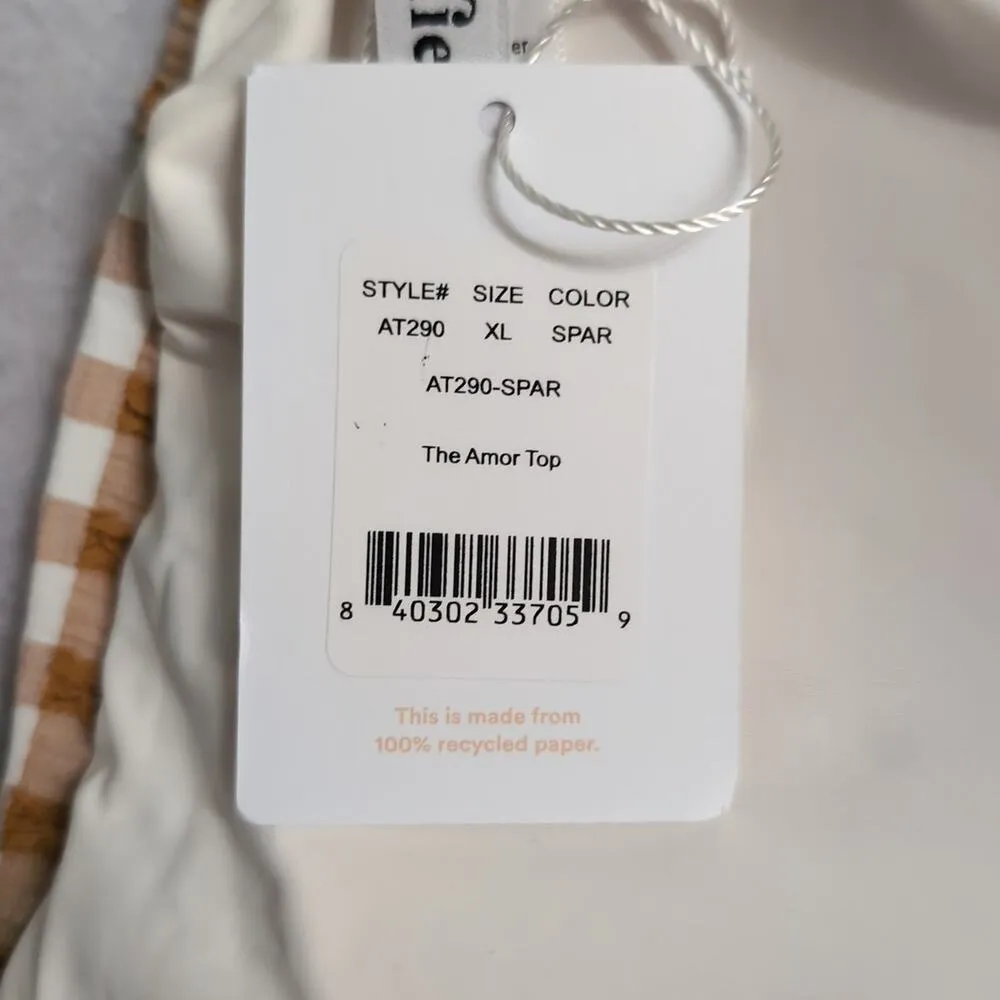 NWT Andie Amor Top Sparrow Gingham Adjustable AT290 Swimsuit Size XL - Image 11