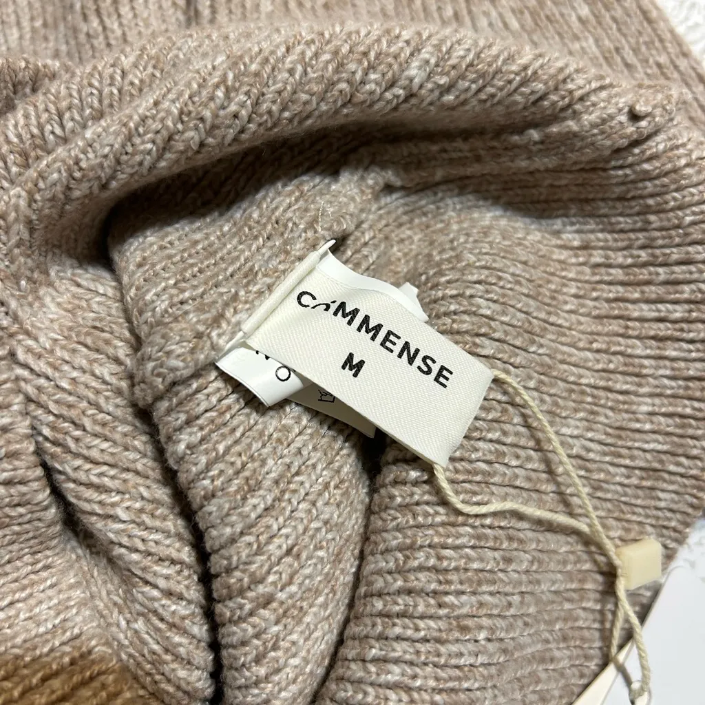 Commense Tan Long Sleeve Sweater Dress Size M - Image 3