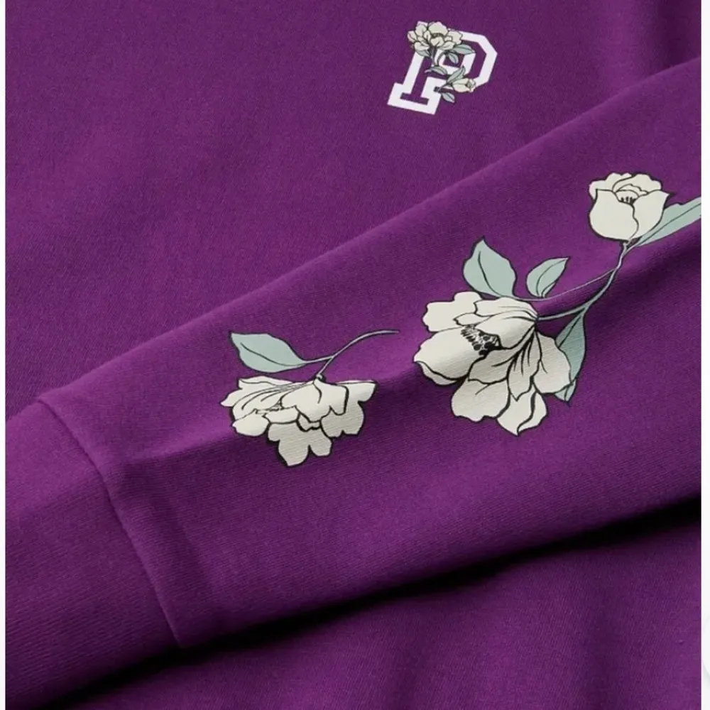 Pink Victoria’s Secret Lounge Jogger Sweatsuit With Floral Graphic Dest - Image 4