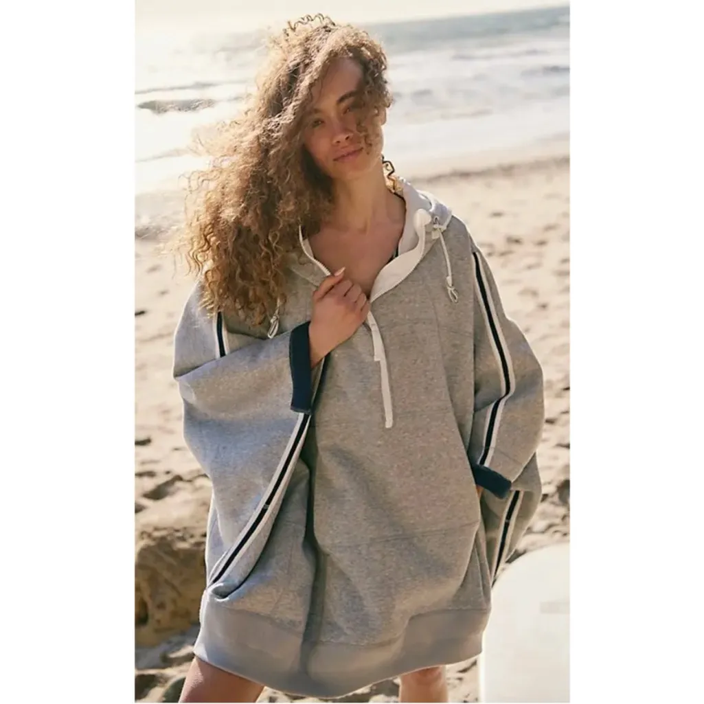 FP Movement Free People Salt Air Cocoon Hoodie Gray Size undefined - Image 2