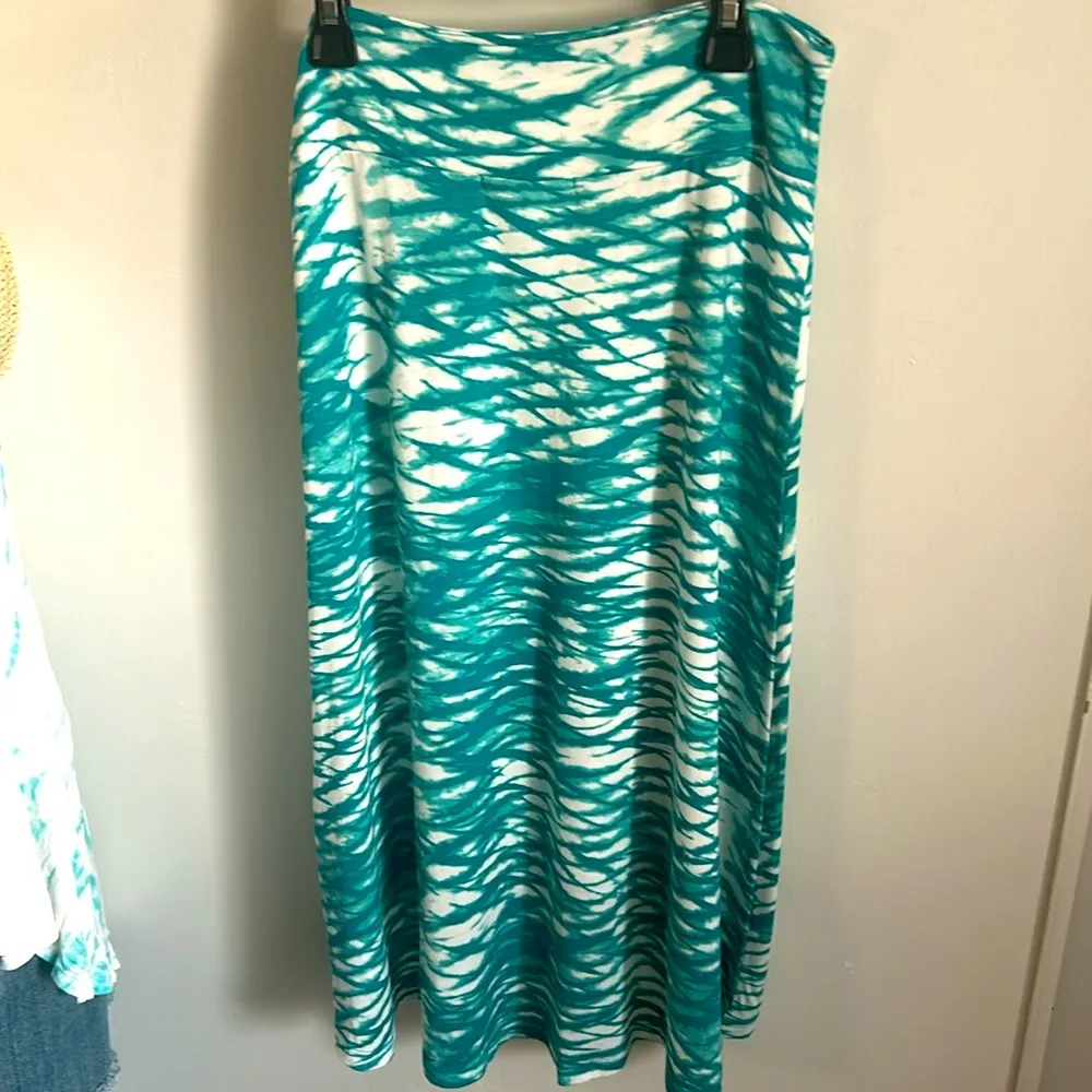 NWT Threads 4 Thought High Low Watercolor Tie Dye Patterned Skirt - Image 10