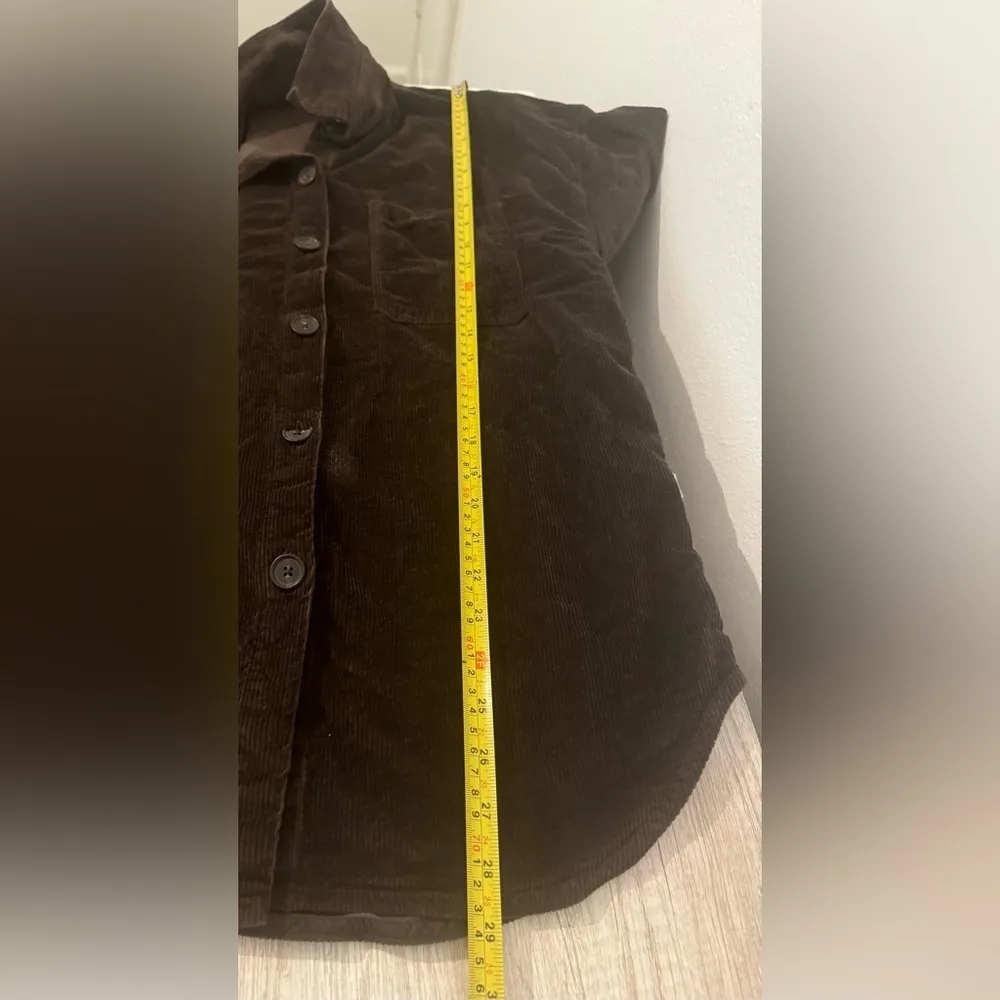 Aritzia The Group by Babaton Graydon Shirt Brown Corduroy Button Up Size S READ - Image 4