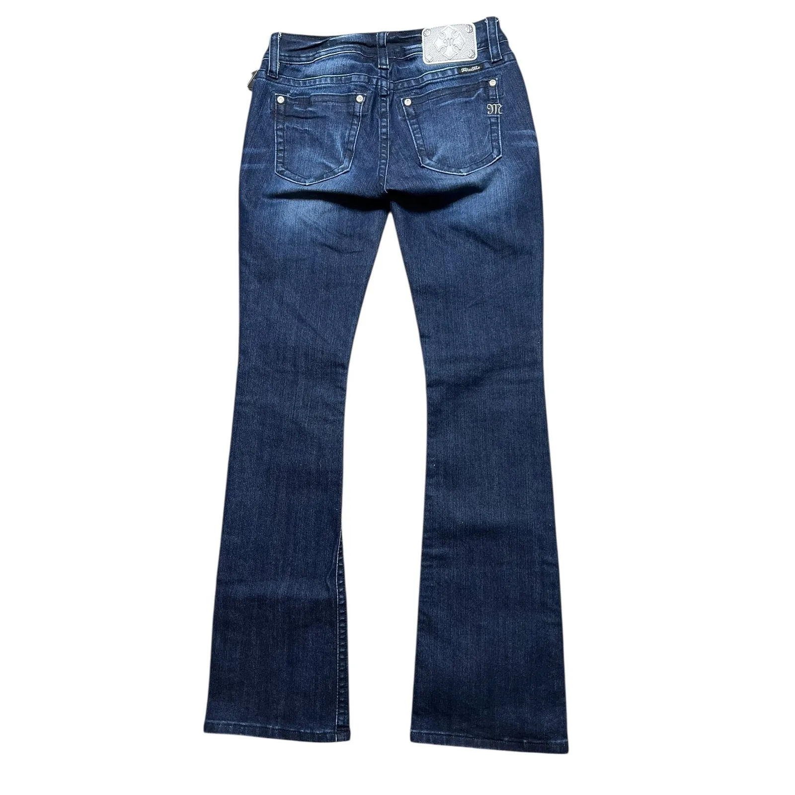 Miss Me Jeans Womens Size 28 Mid Rise Dark Wash BootCut Costal Cowgirl Pearl NWT - Image 2