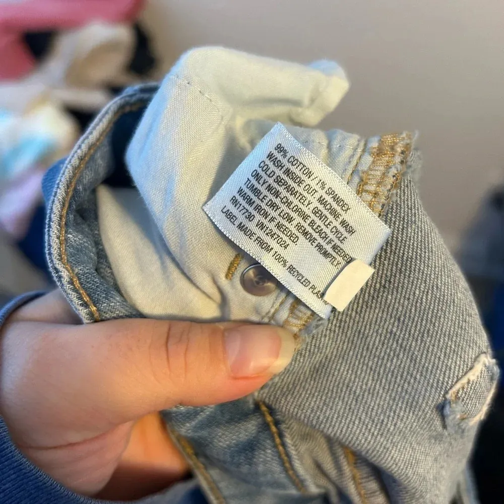 WILD FABLE CHECKERED DENIM MINI SKIRT - Image 5