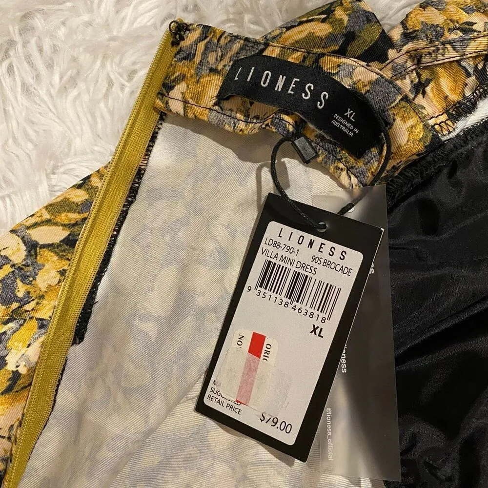 NEW Lioness Villa Printed Mini Dress in Floral XL - Image 9