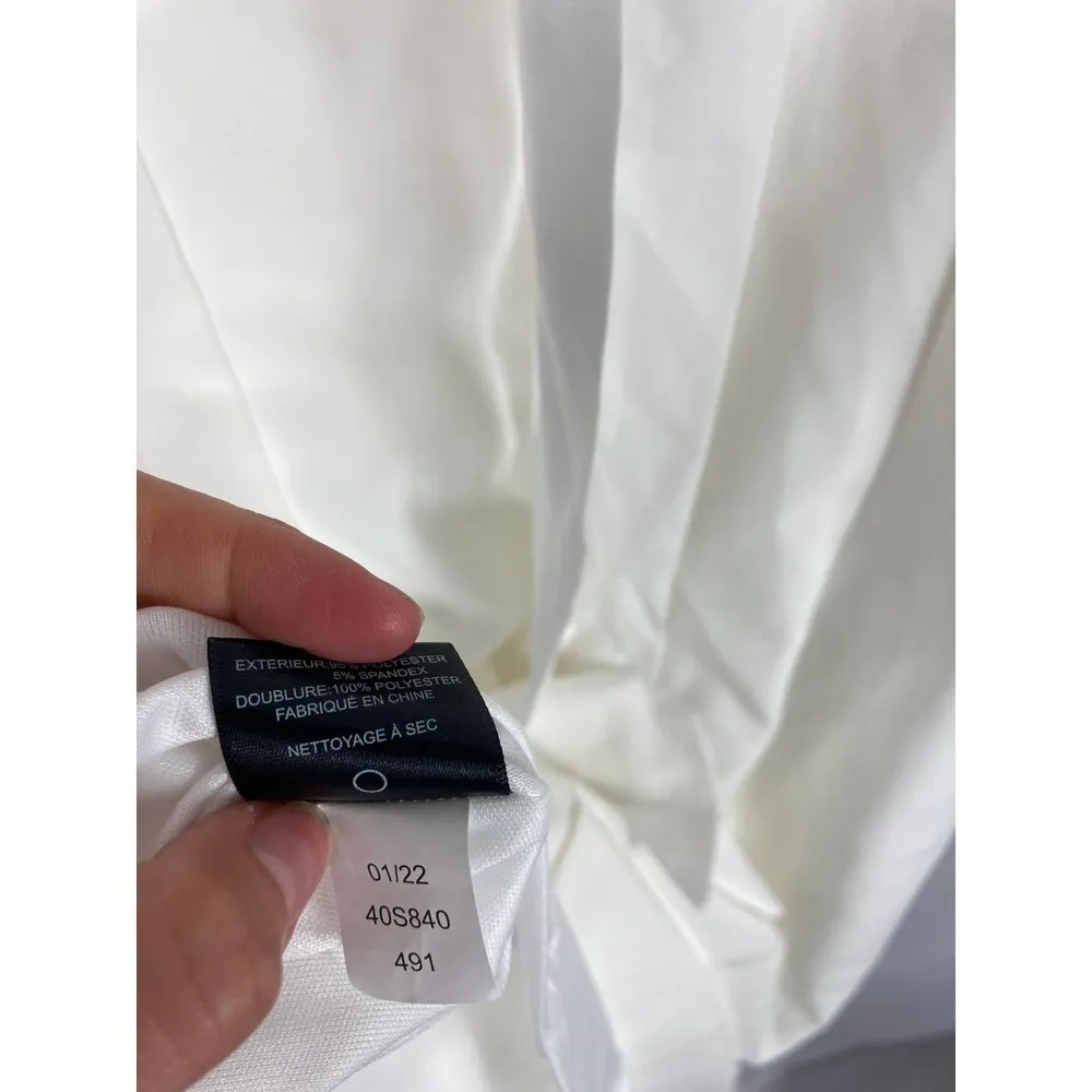 Sam Edelman Bow Back Sheath Dress White Sleeveless size 10 - Image 9