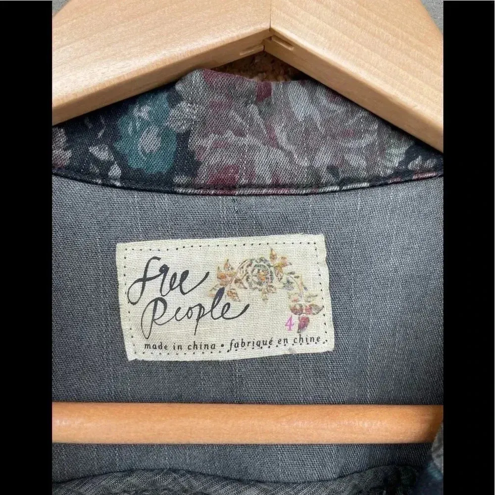 Free people crop jacket size 4 - Image 2