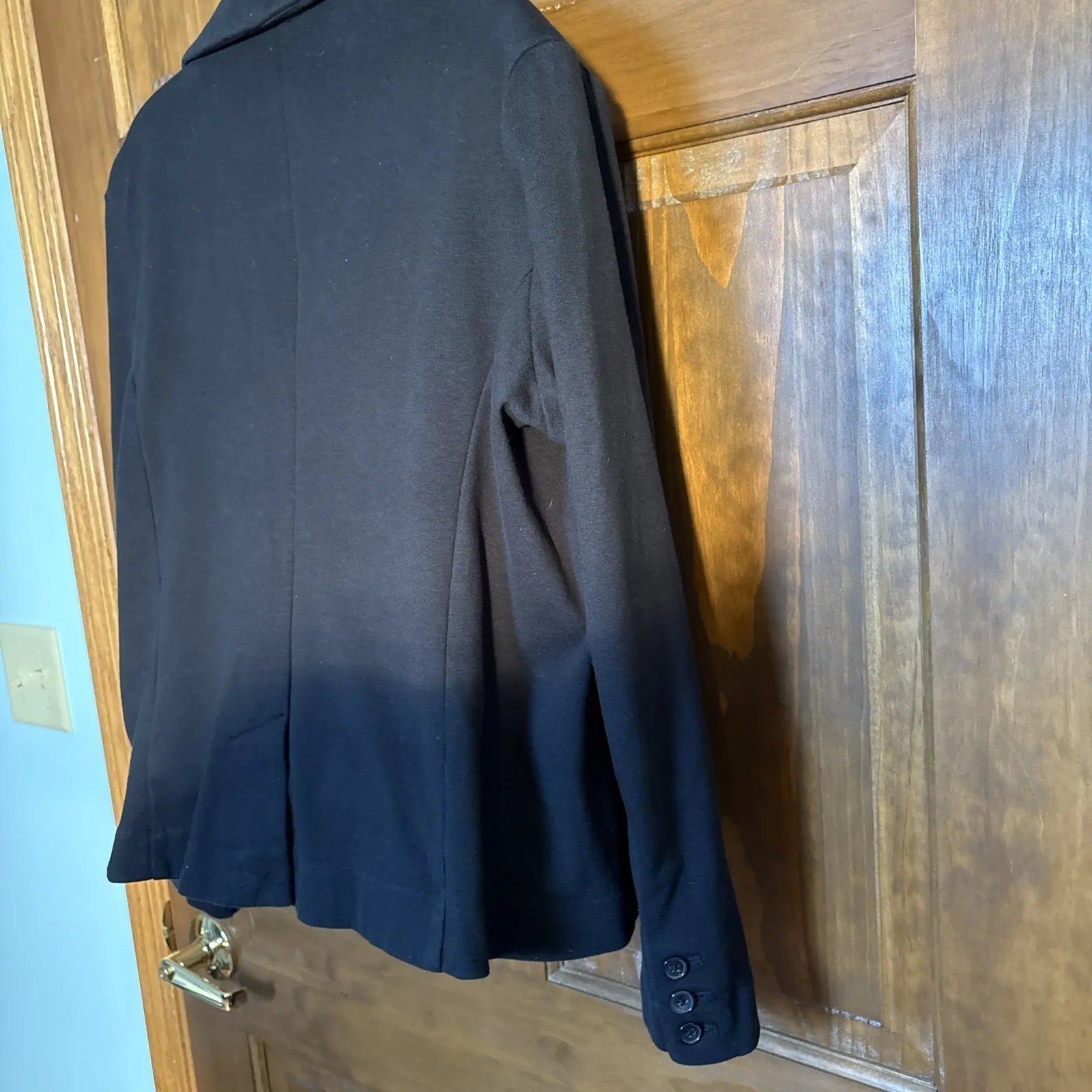 A‎ New Day Women's Plus Button Up Blazer Jacket Relaxed Fit, Black, - Image 6