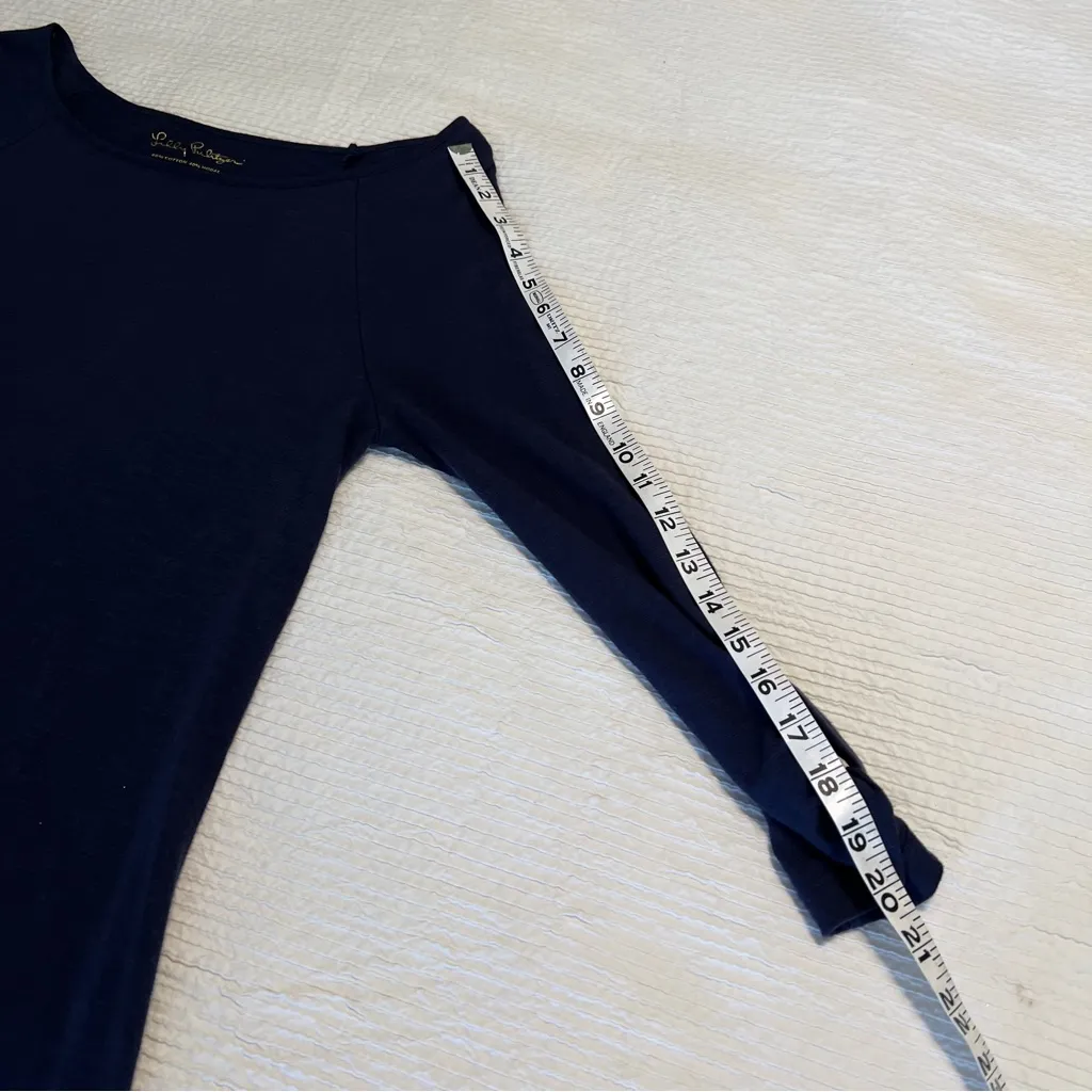 Lilly Pulitzer Sophie dress navy boat neck XS - Image 9